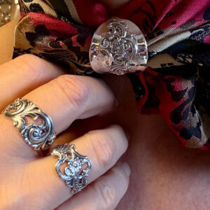 Skjerfring av sølvskje