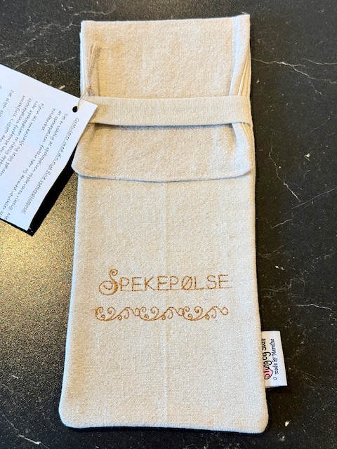Spekepølsepose i organisk bomull og lin