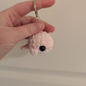 Nøkkel ring lyserosa hval
