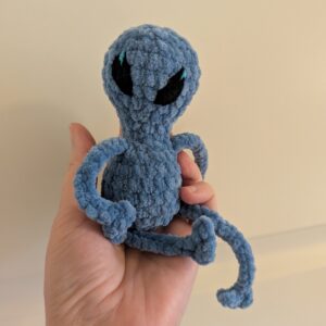 Alien blå glitter
