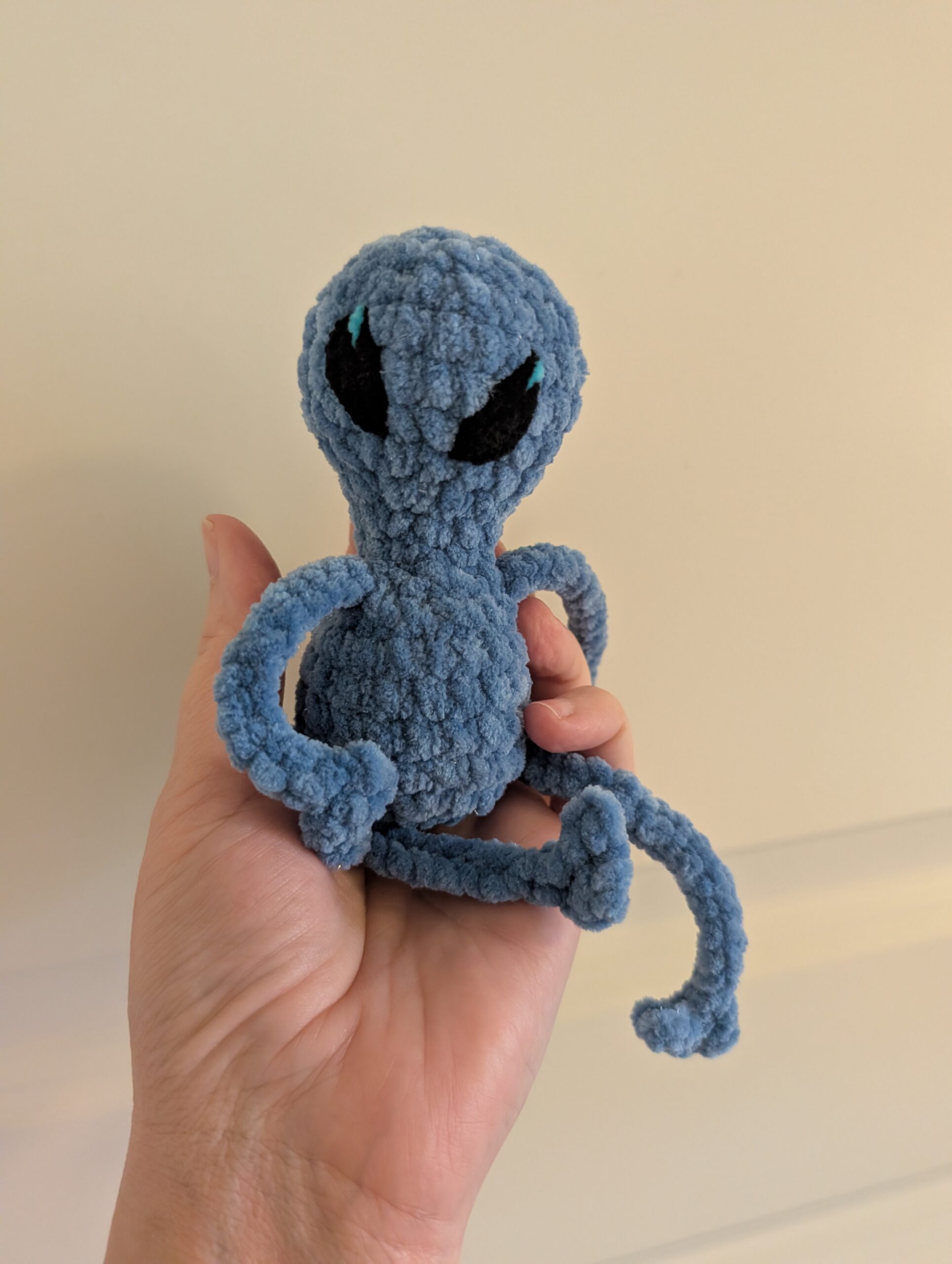 Alien blå glitter