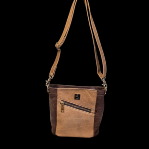 Tofarget Crossbody i skinn