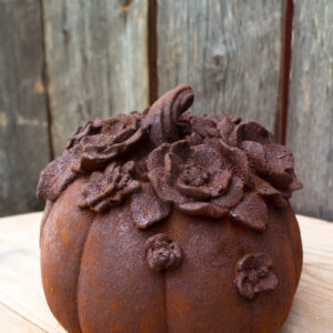 Blomstergresskar med rustpatina