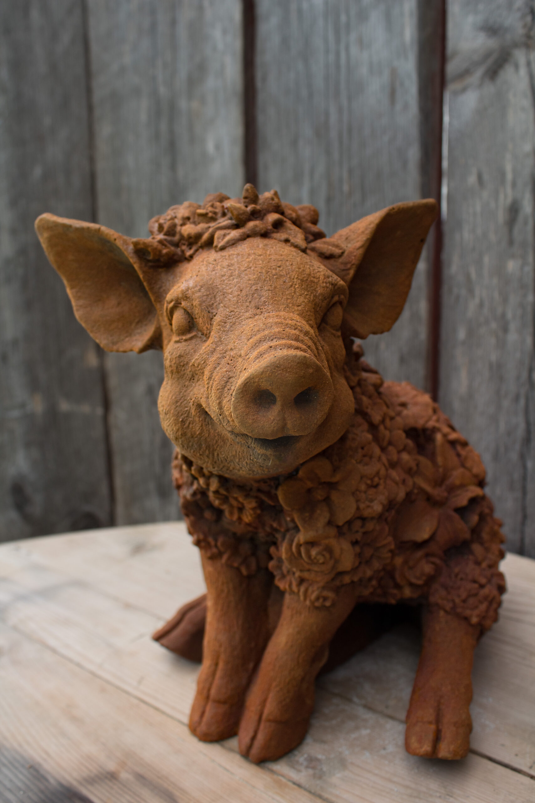 Blomstergris i rustfinish - Bilde 3