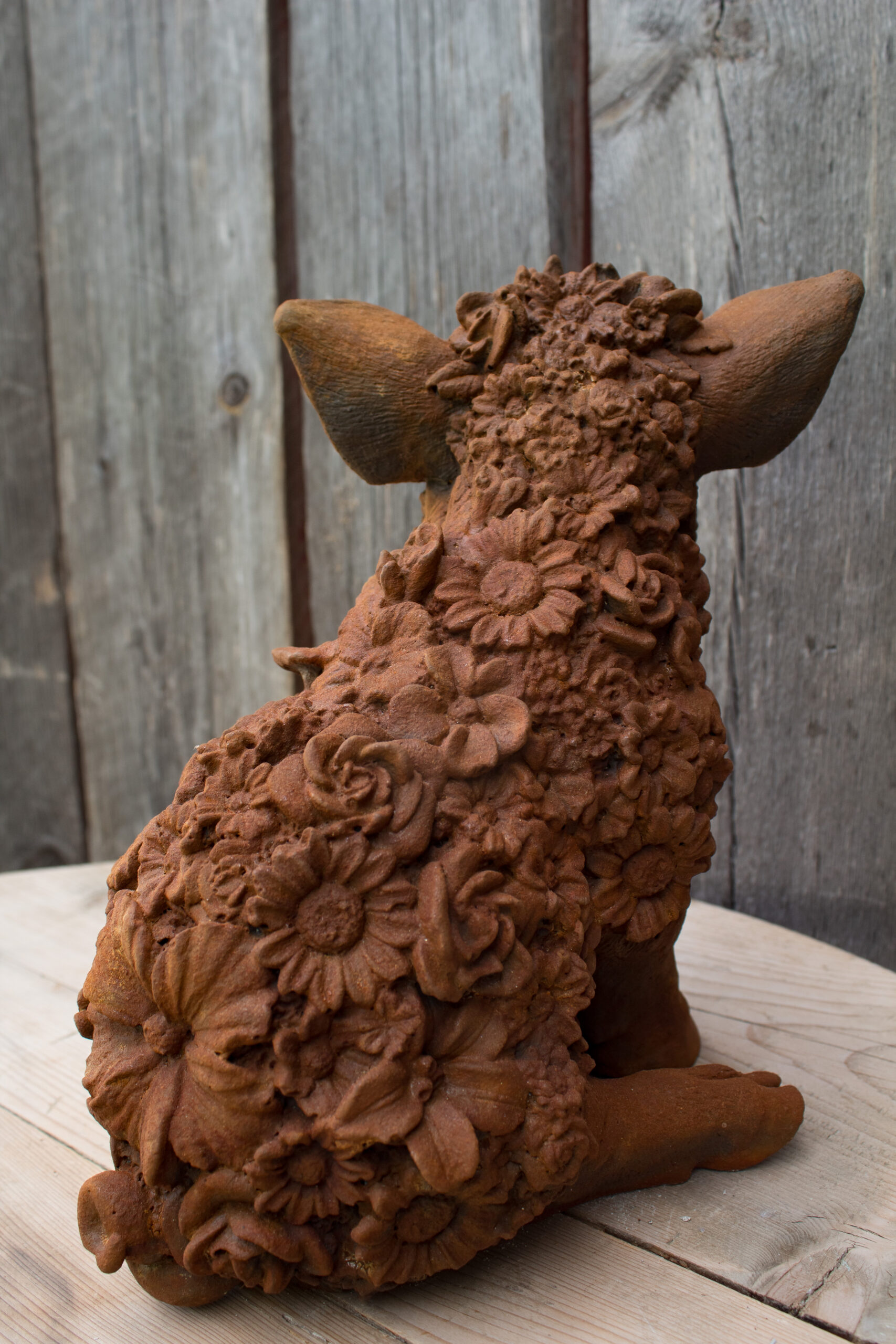 Blomstergris i rustfinish - Bilde 2