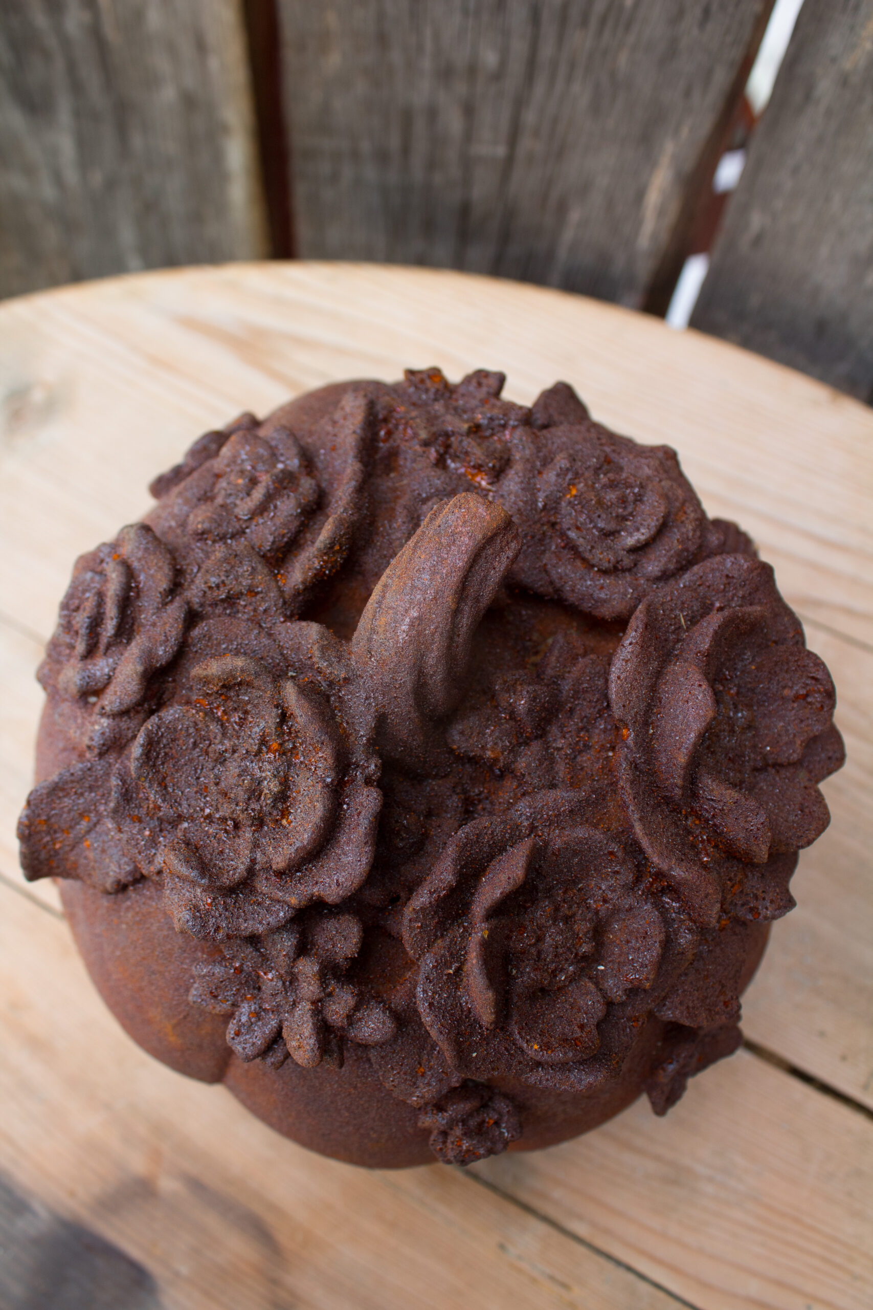 Blomstergresskar med rustpatina - Bilde 2